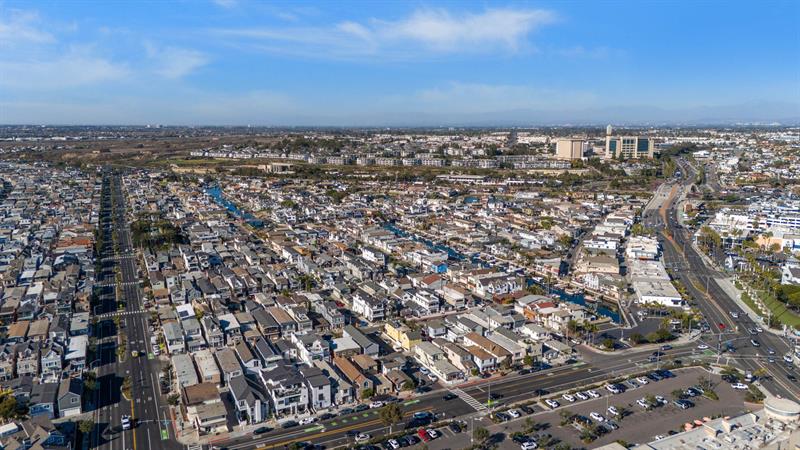 Aerial view of Newport
