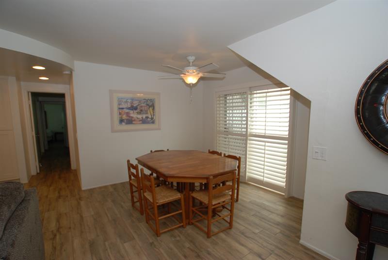 Unit A dining area