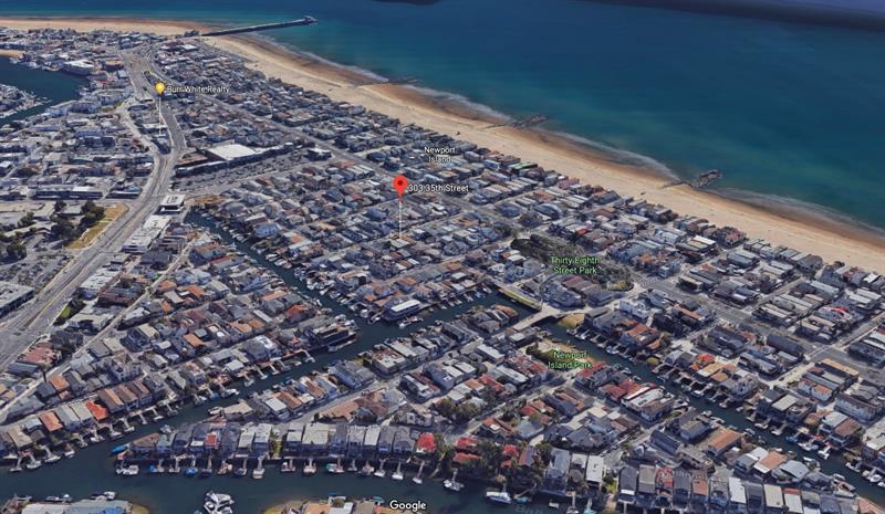 Map with home pinpoint