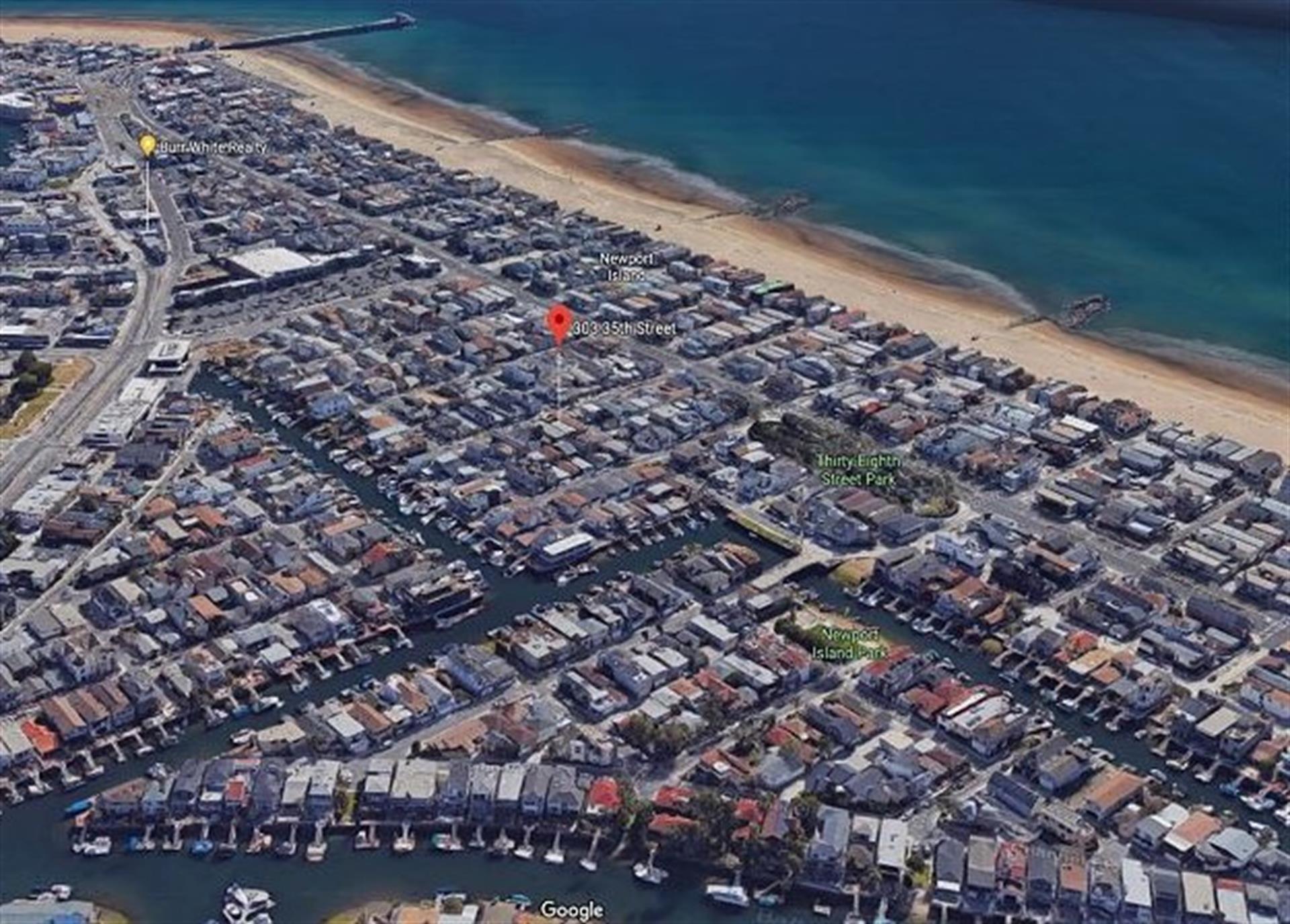 Map with home pinpoint