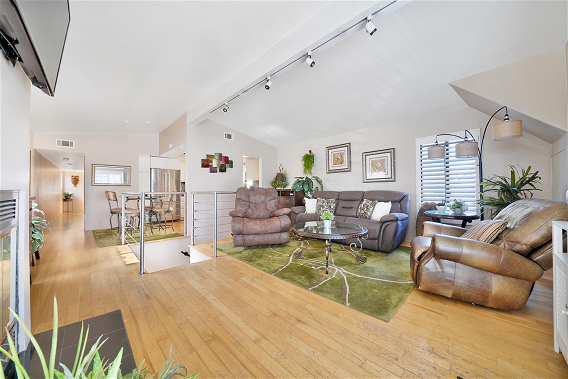 Unit A Entryway and living area