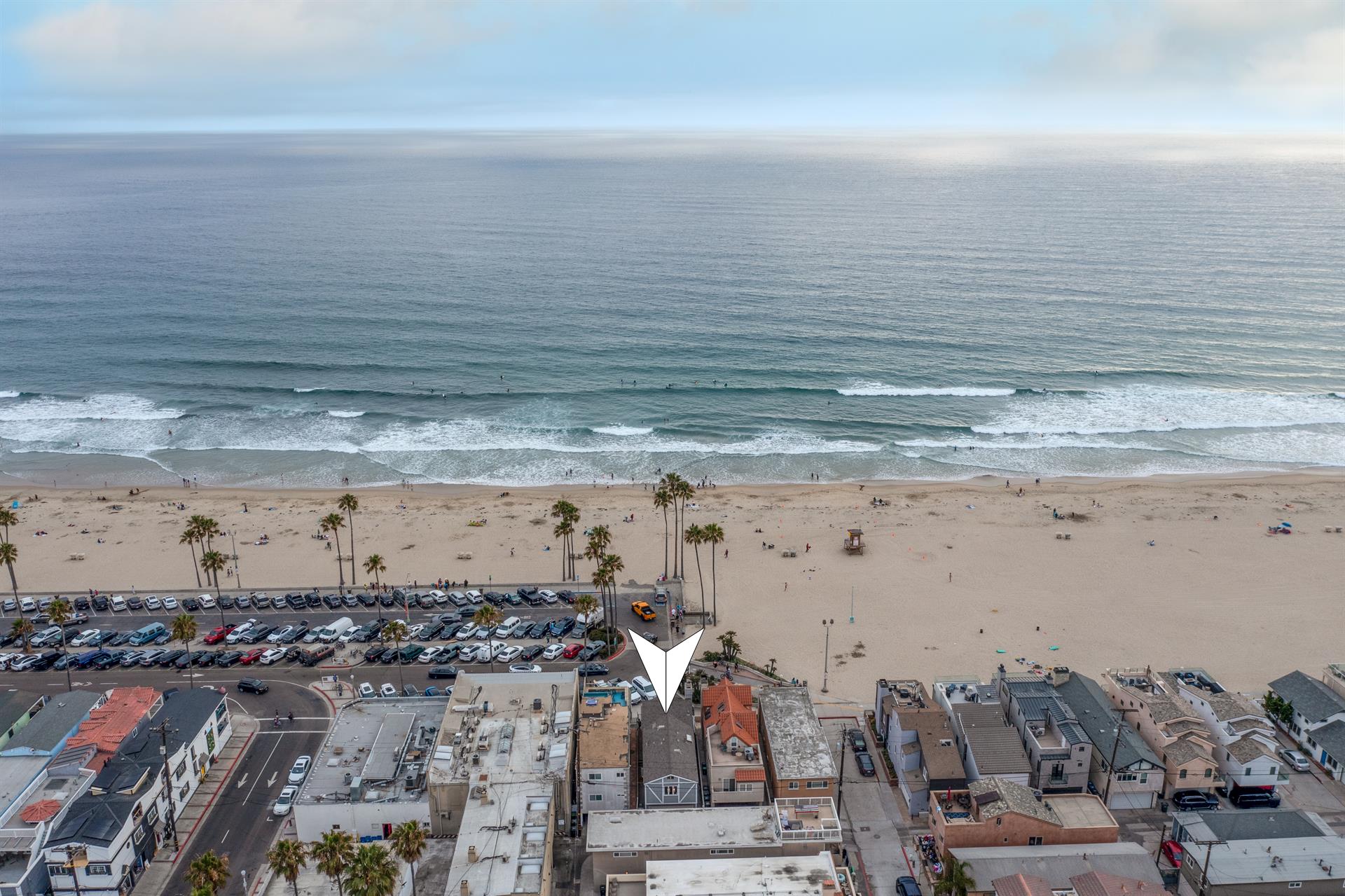 Aerial View of the area with home pinpoint