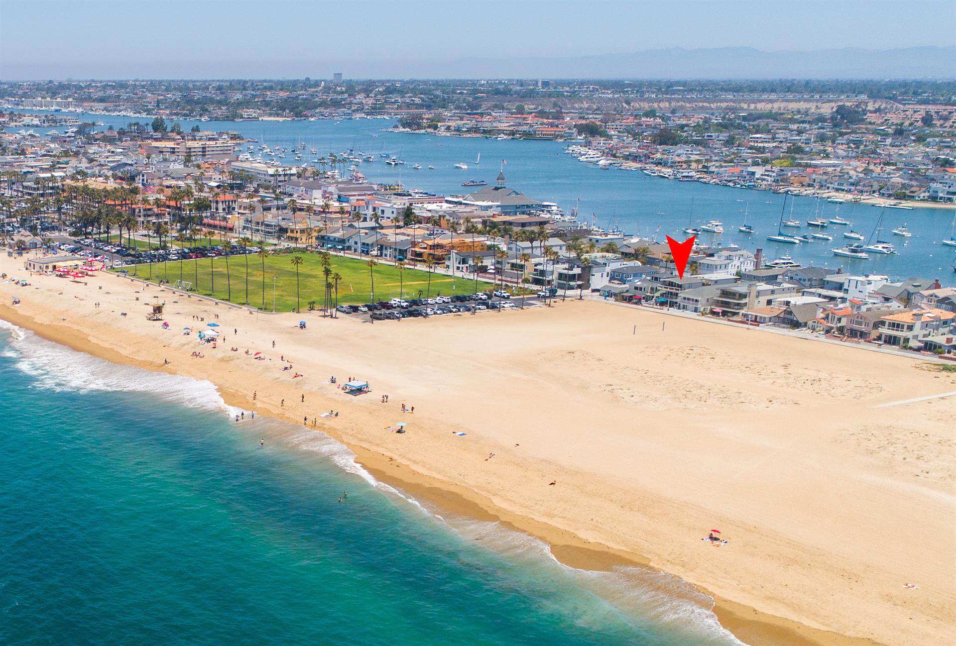 Aerial View of the Beach