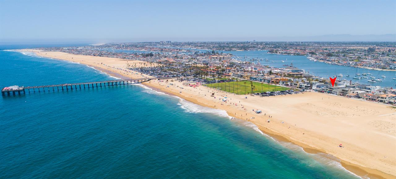 Aerial View of the Beach