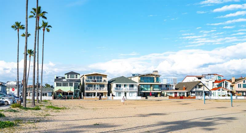 View of the home from the beach