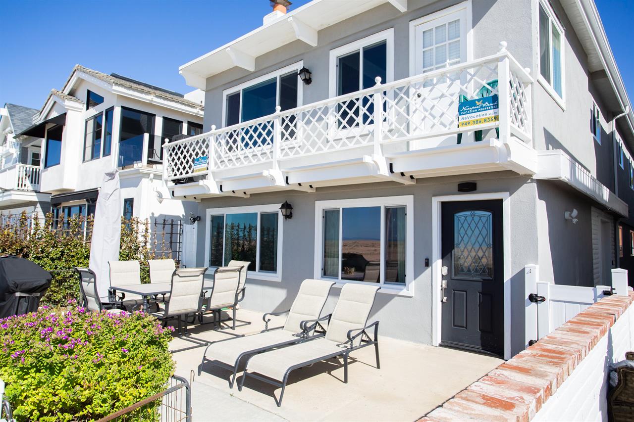 Front of home from the beach