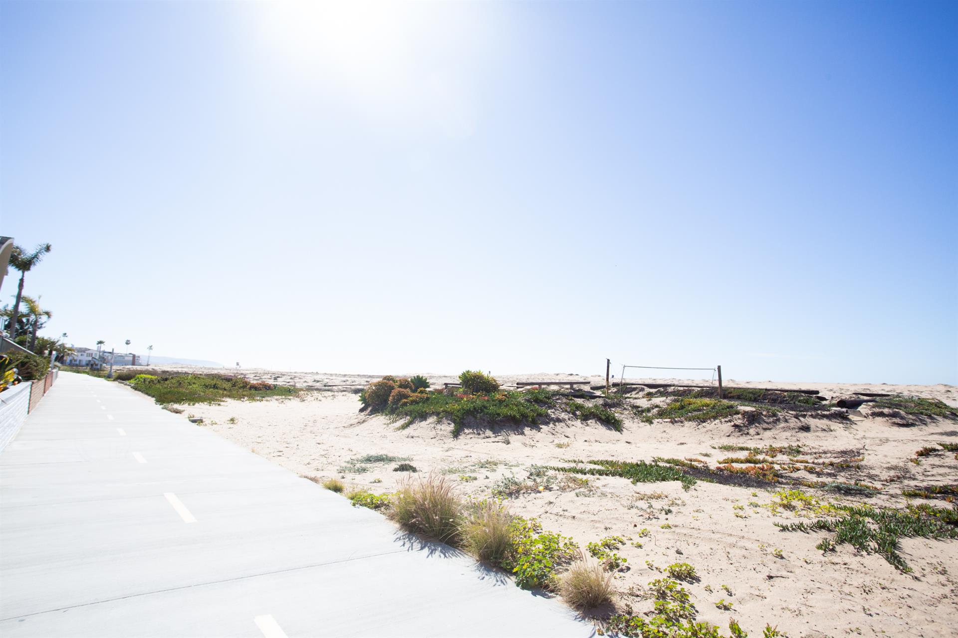 Beach view from the patio