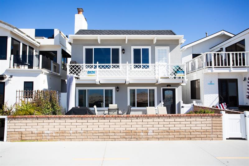 View of home from the beach