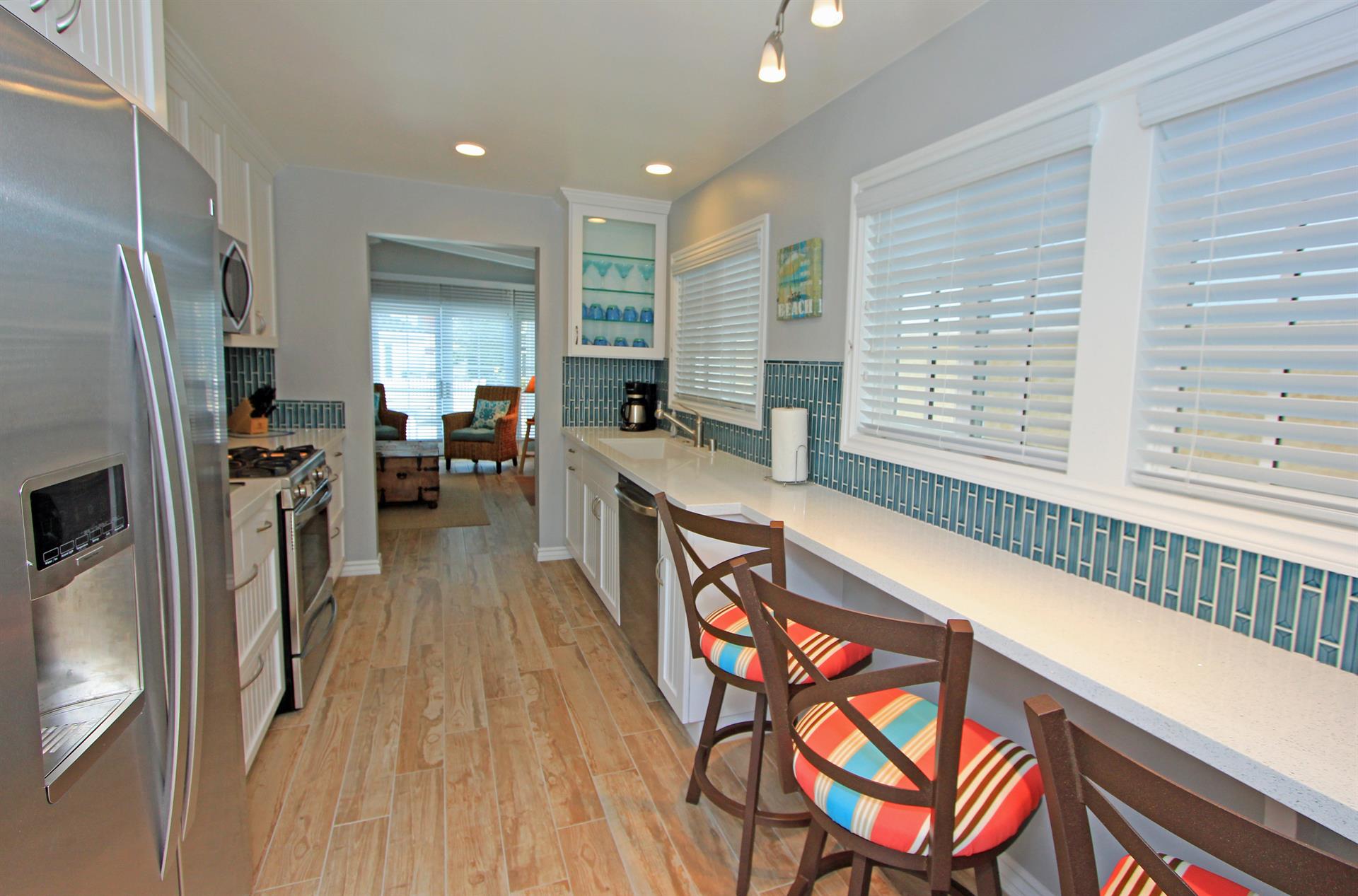 Kitchen  Bar seating