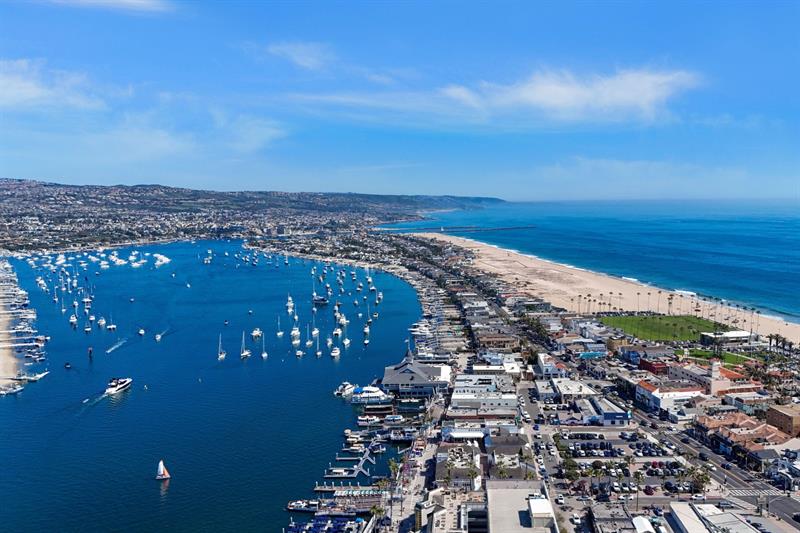 Aerial view of the peninsula
