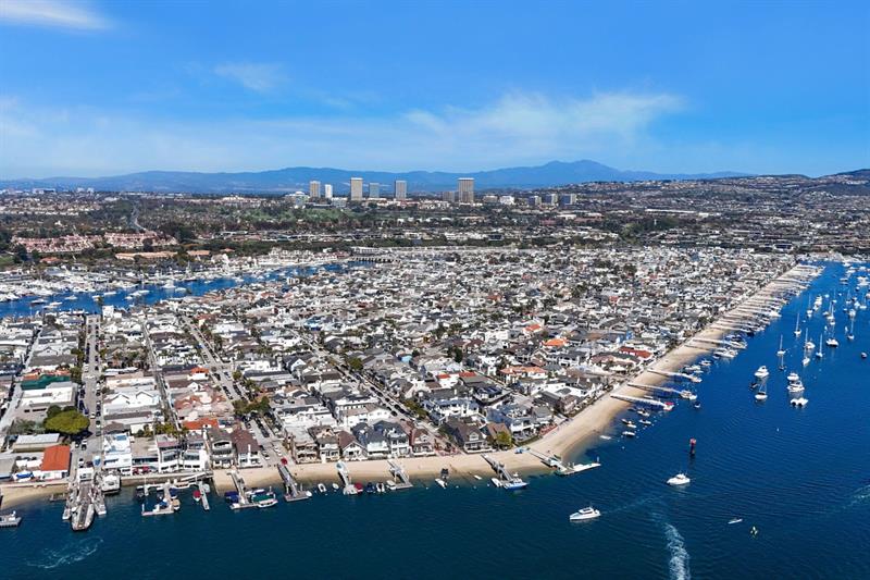 Aerial view of the peninsula