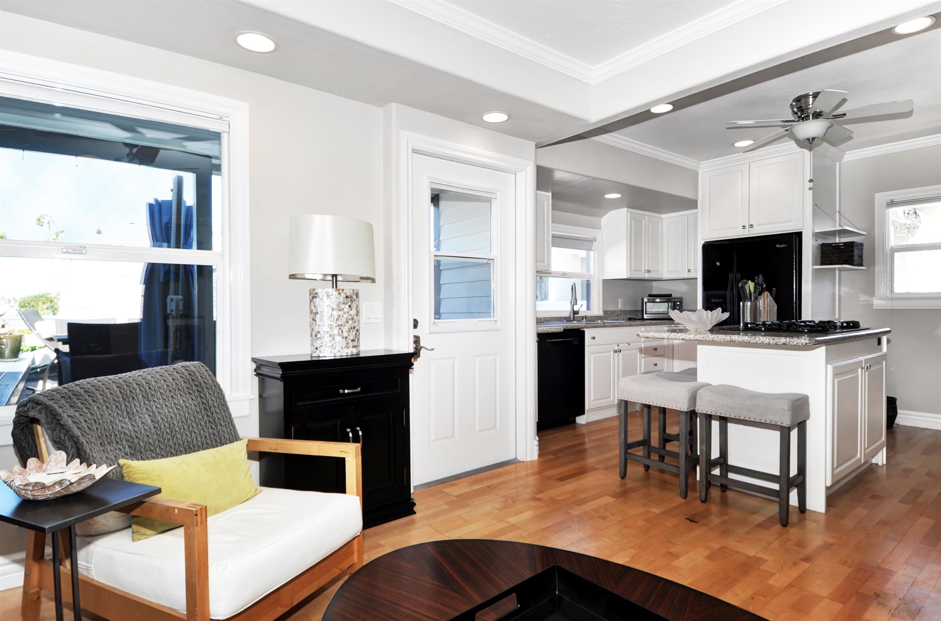 Unit B Living Area  Kitchen