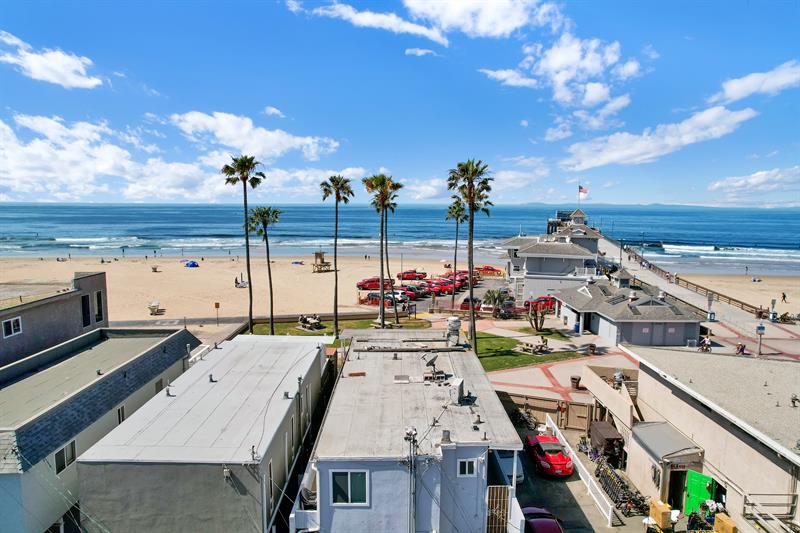 Aerial view of beach