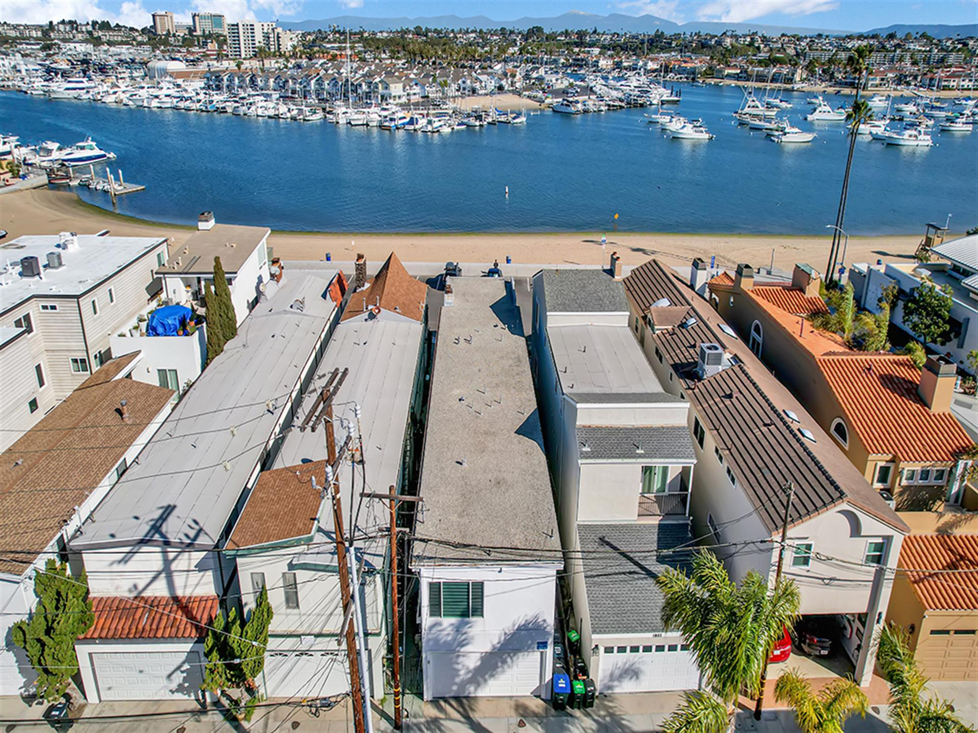 Aerial view of home from above