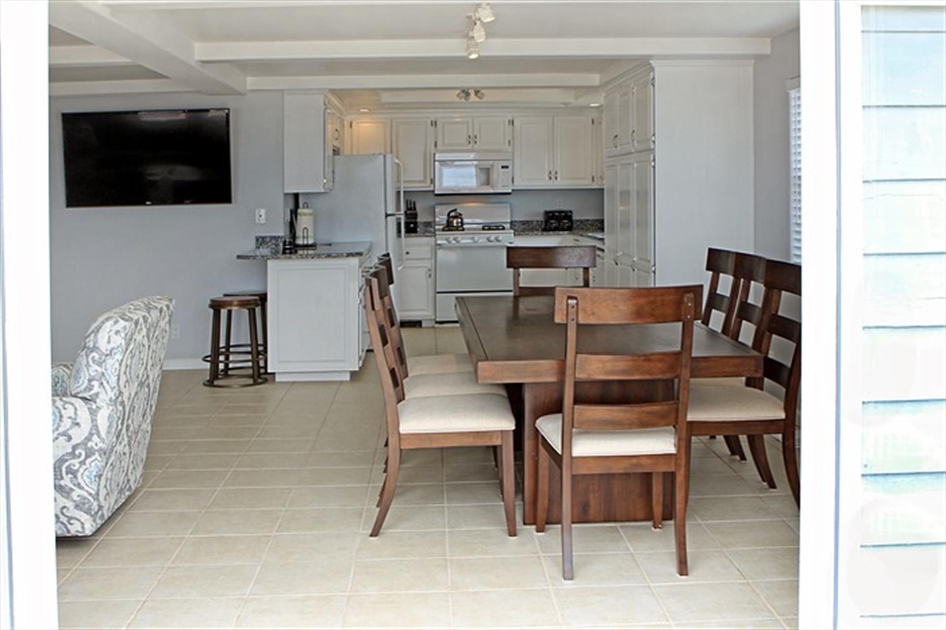 Unit C Dining area  Kitchen