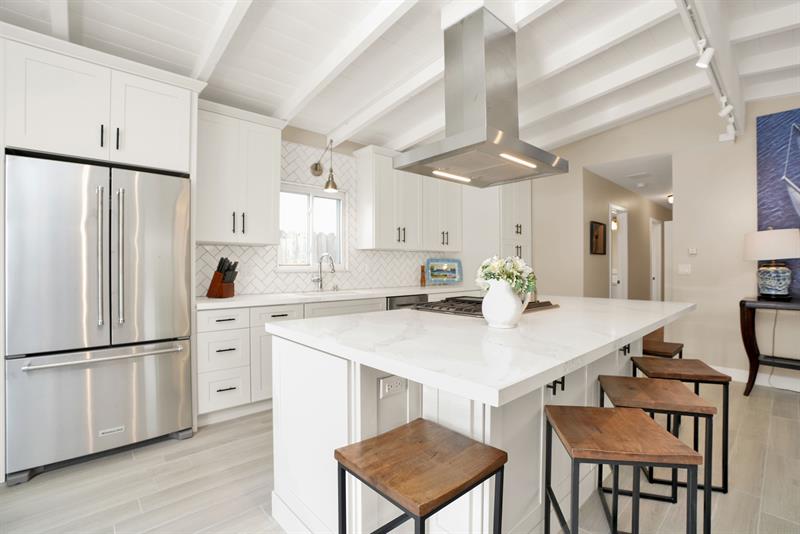 Unit A Kitchen  Island Bar seating