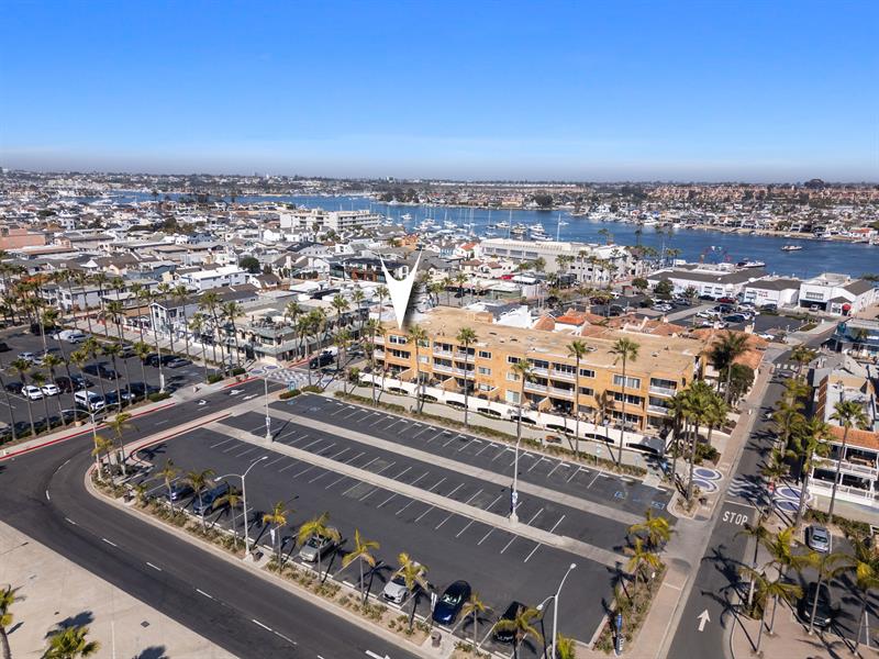 Aerial image of building with unit pinpoint