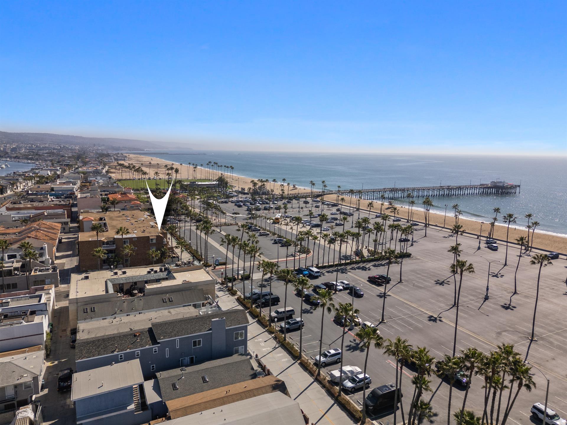 Aerial image of building with unit pinpoint