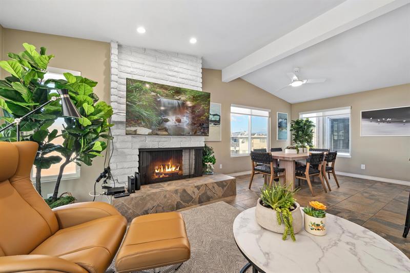 Living Room Fireplace  Tv