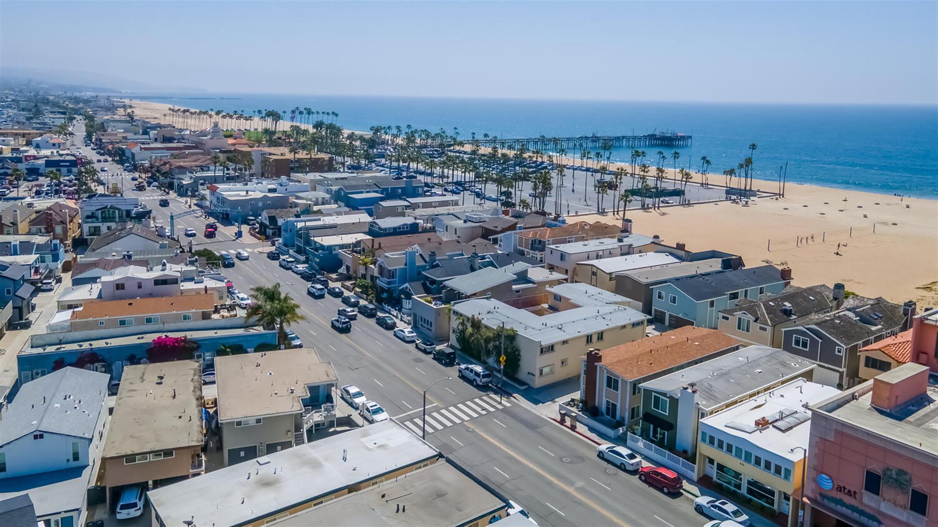 Aerial view of the area