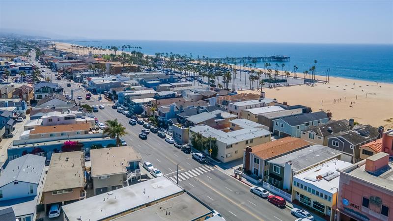 Aerial view of the area