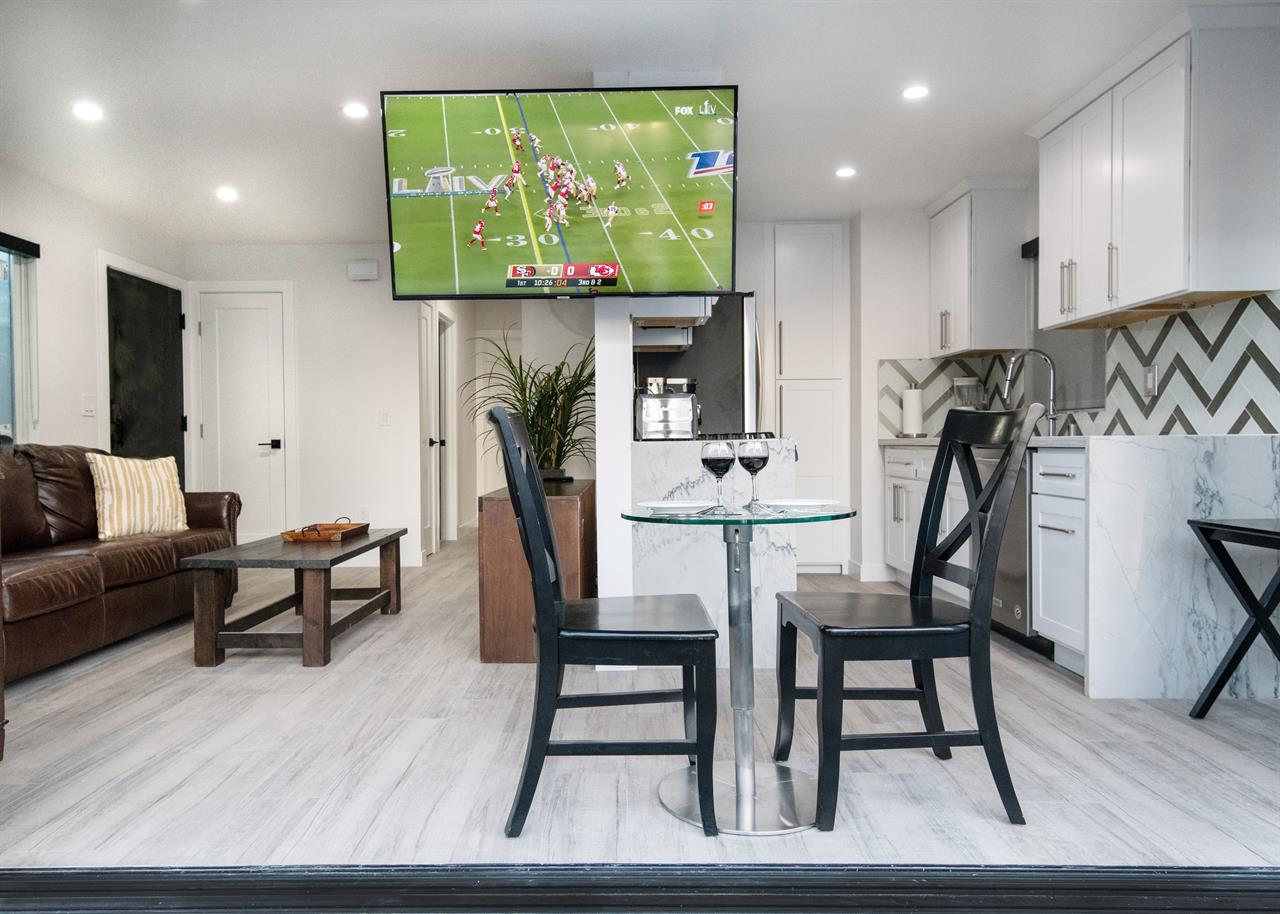 Unit A Dining Area  Tv