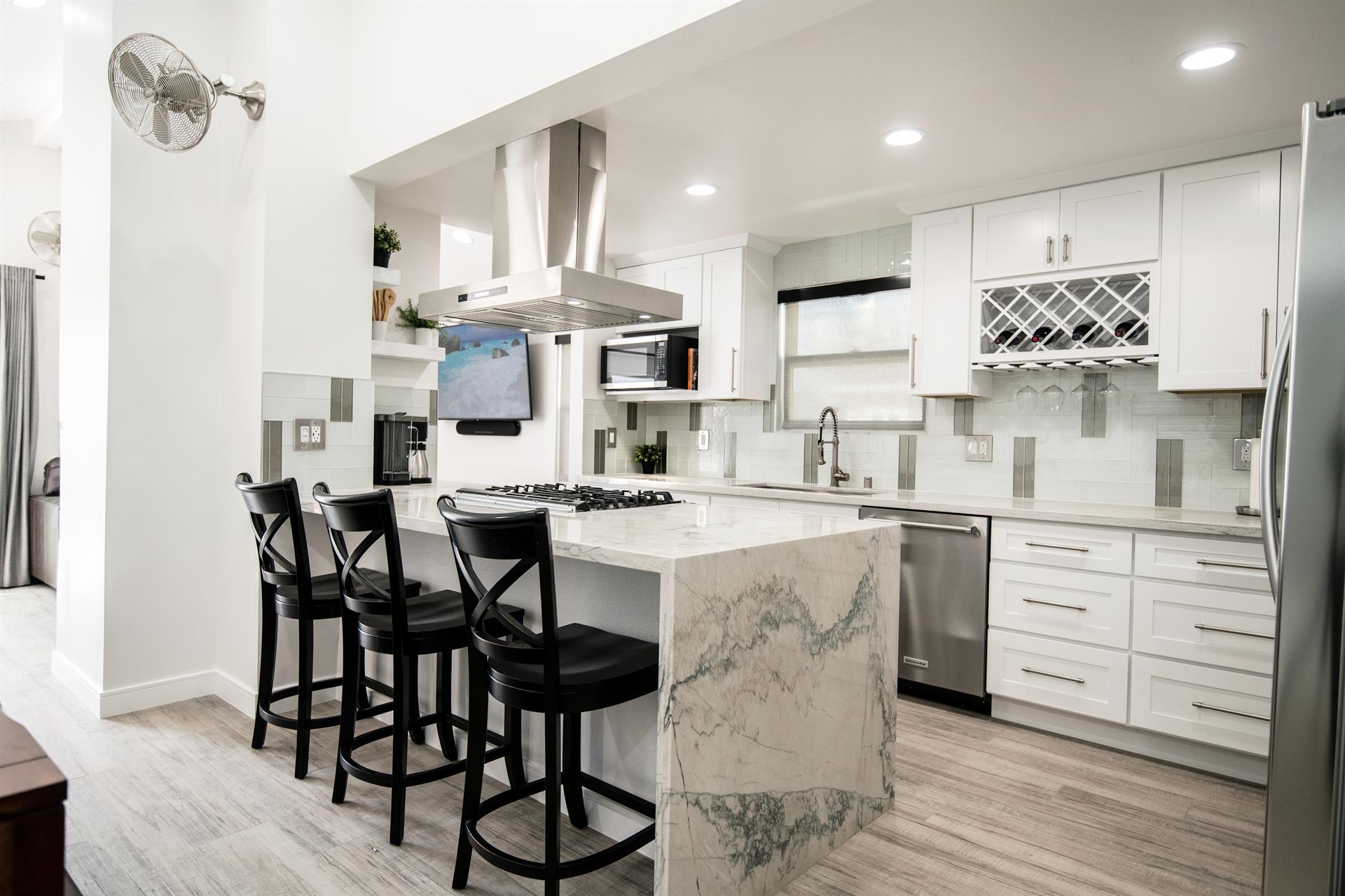 Unit B Kitchen  Island seating