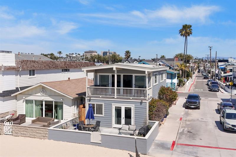 Beach view front of home