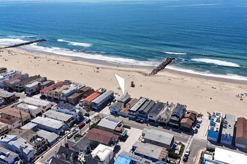 Aerial image of the area with pin on the home