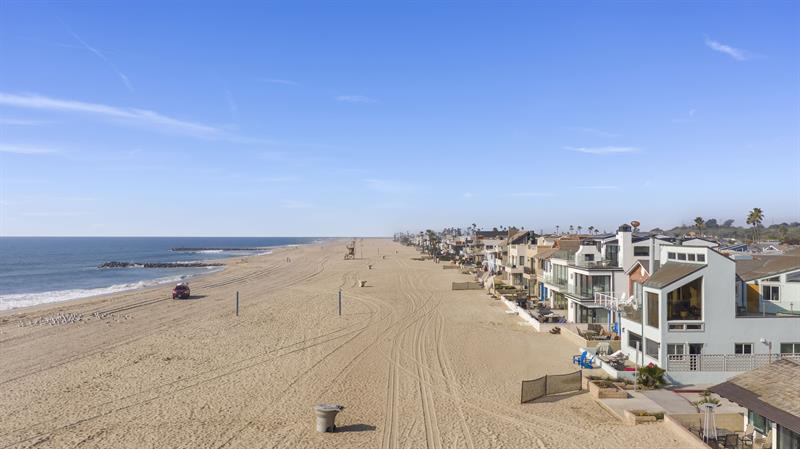 Aerial beach view