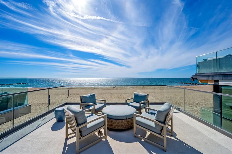 Rooftop patio seating