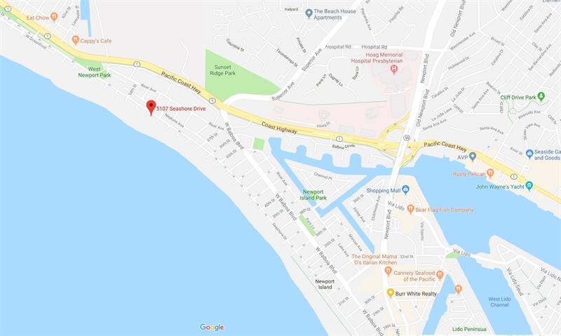 Map with home location pinpoint