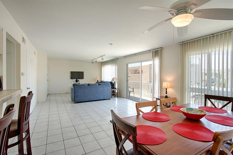 Unit B Living and Dining Room