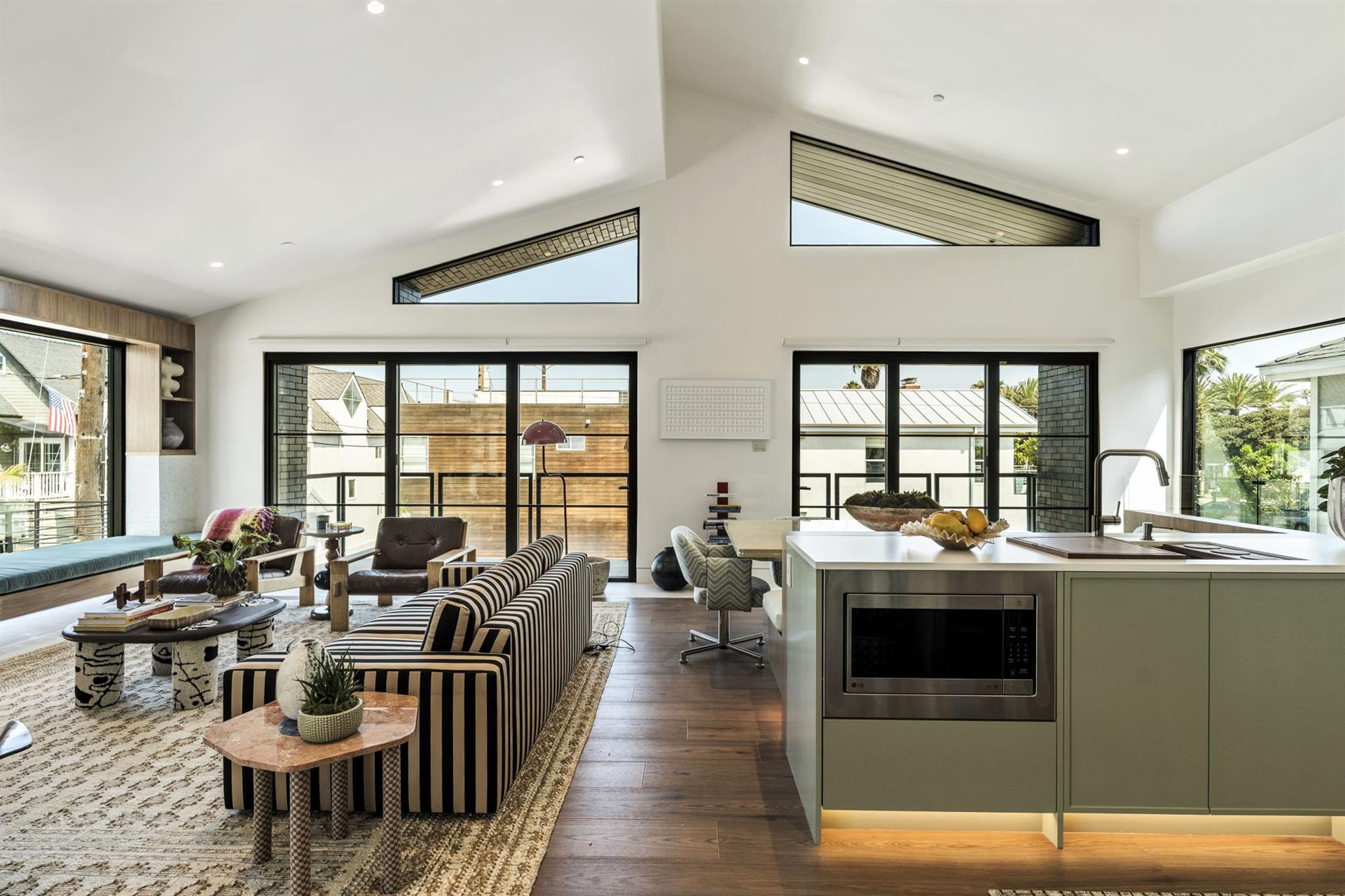 Second floor living area  Kitchen
