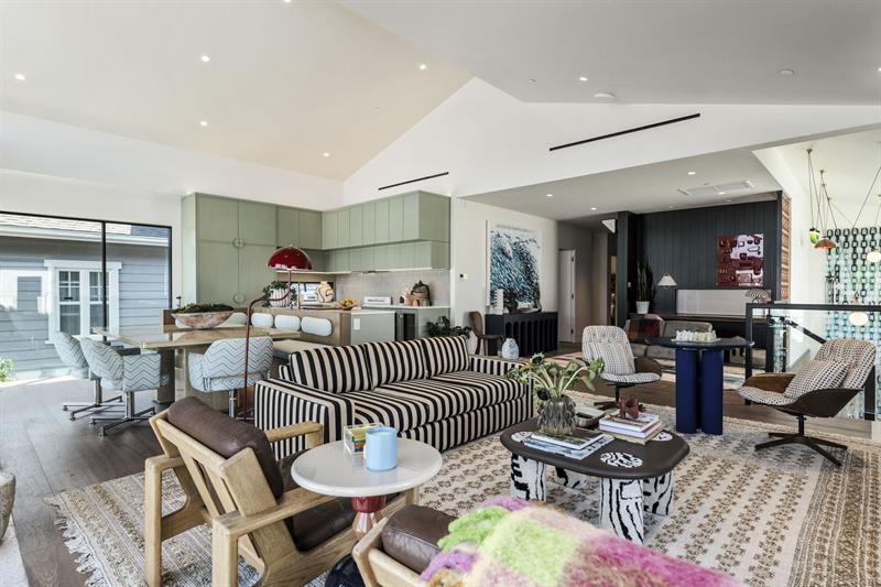 Second floor living area  Kitchen