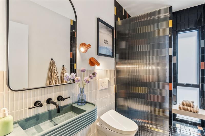 Shared hall bathroom