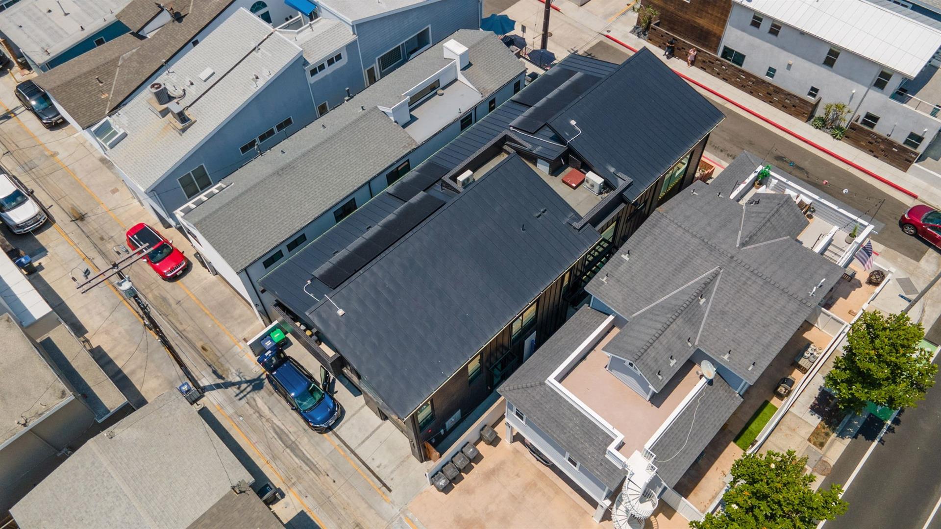 Aerial of back of home