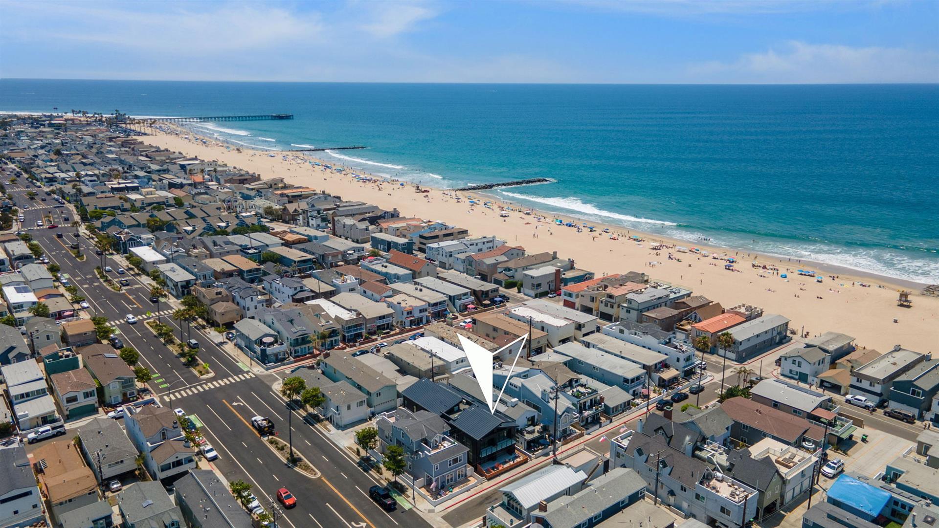 Aerial view of surrounding area
