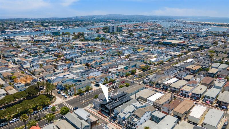 Aerial view of surrounding area