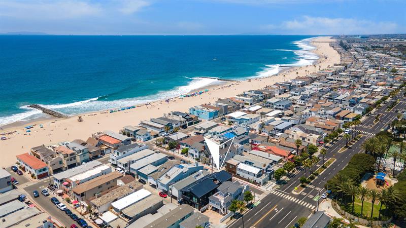 Aerial view of surrounding area