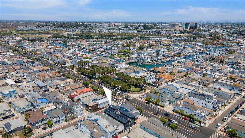 Aerial view of surrounding area