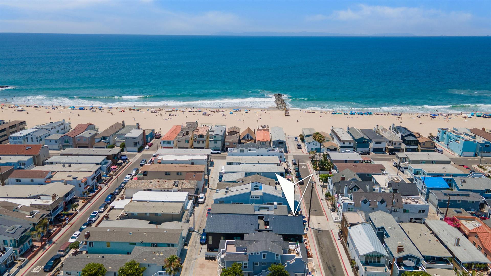 Aerial view of surrounding area