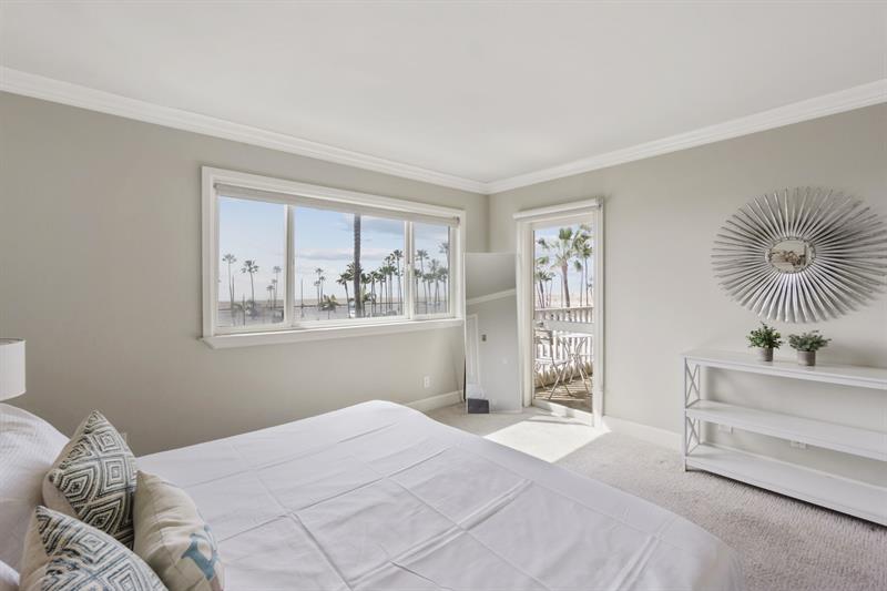 Master bedroom with access to the ocean front balcony