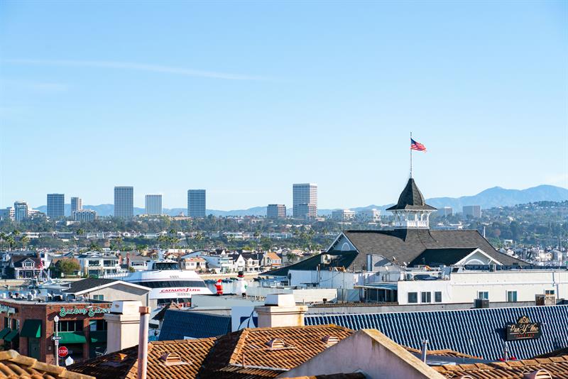 Aerial view of the city