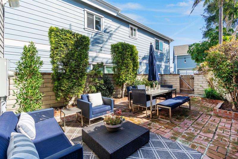 Private backyard space