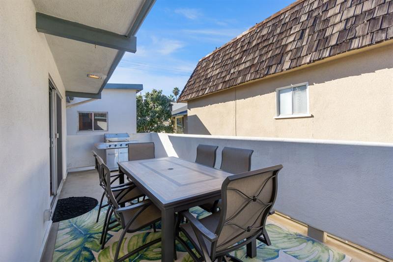 Upper deck seating  BBQ