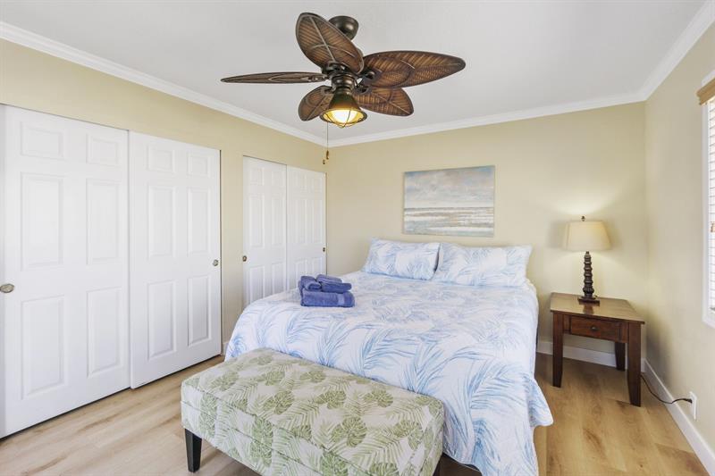 Master bedroom with private balcony