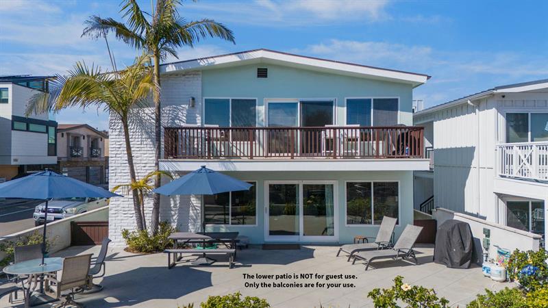 Front of home  Large lower patio is NOT for guest use