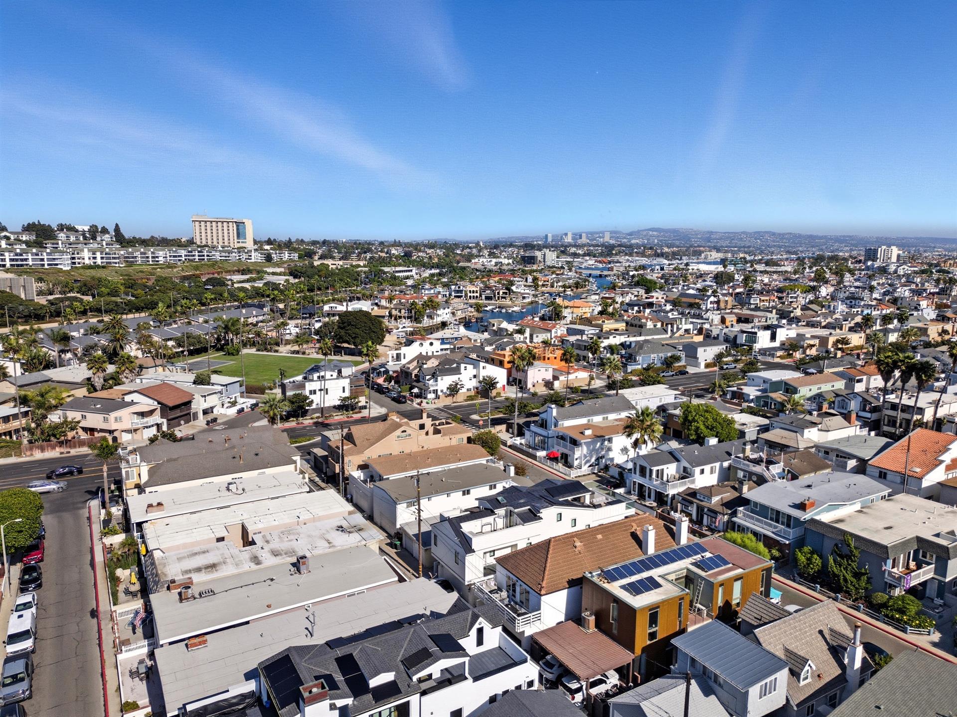 Aerial view of surrounding area