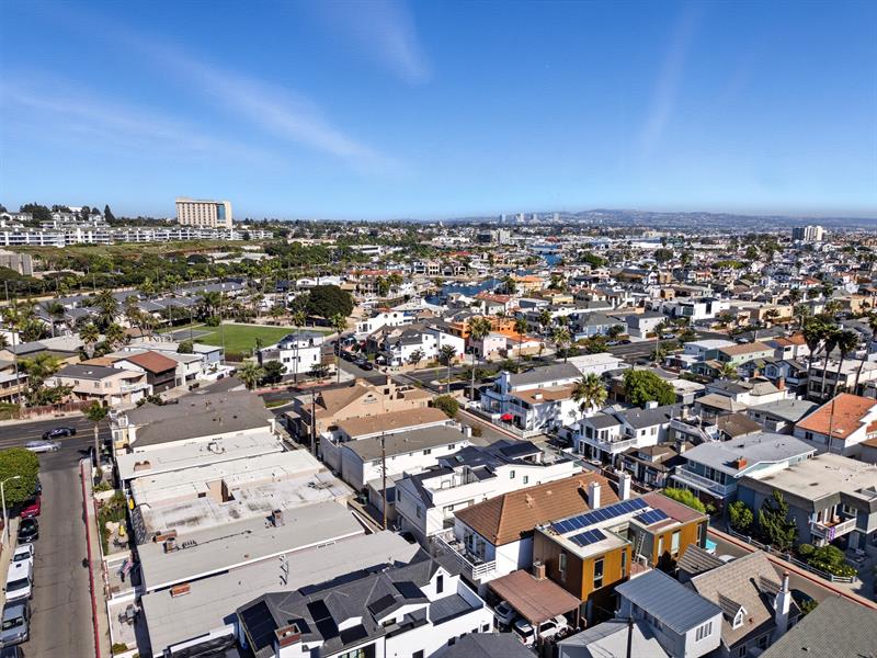 Aerial view of surrounding area